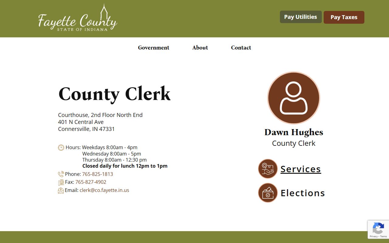 Fayette County Indiana court local resource page