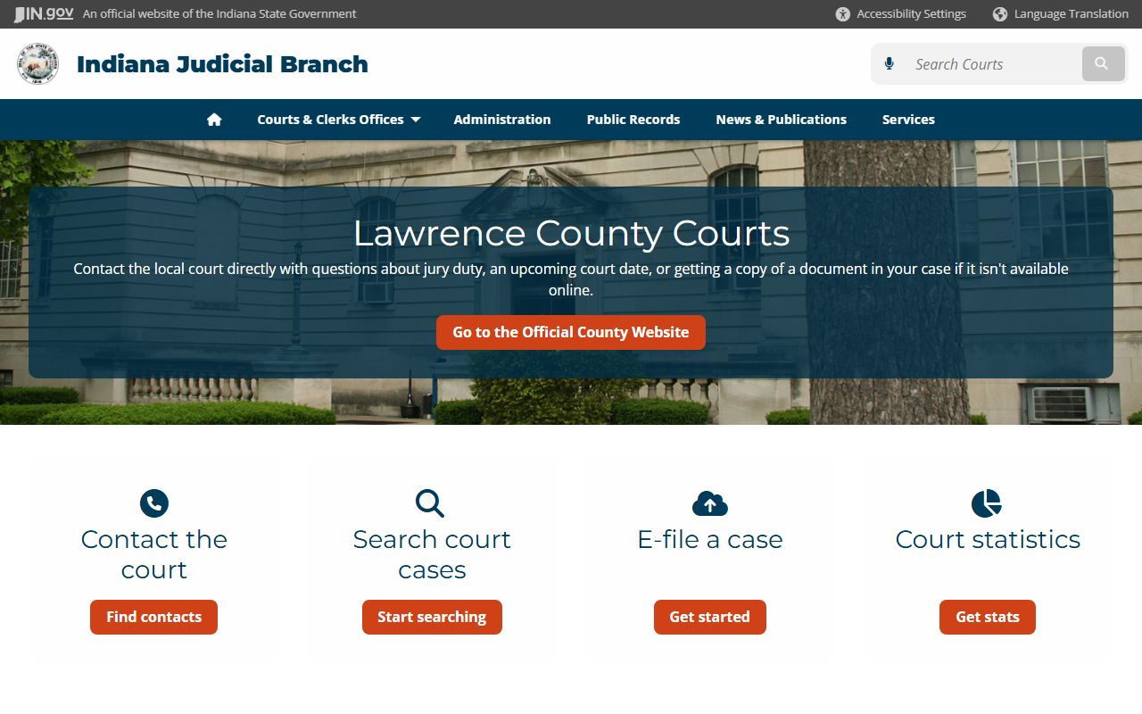 Lawrence County clerk office resource for divorce records