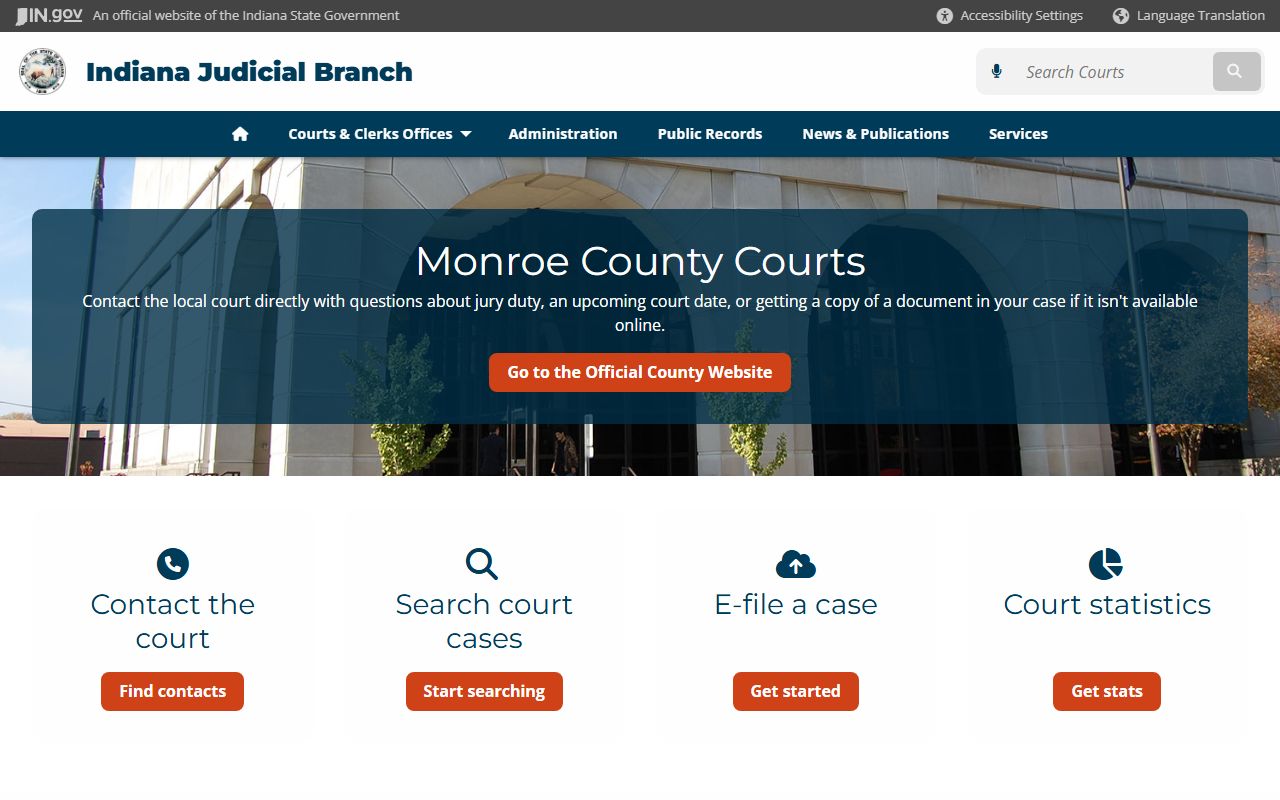 Monroe County clerk office resource for divorce records
