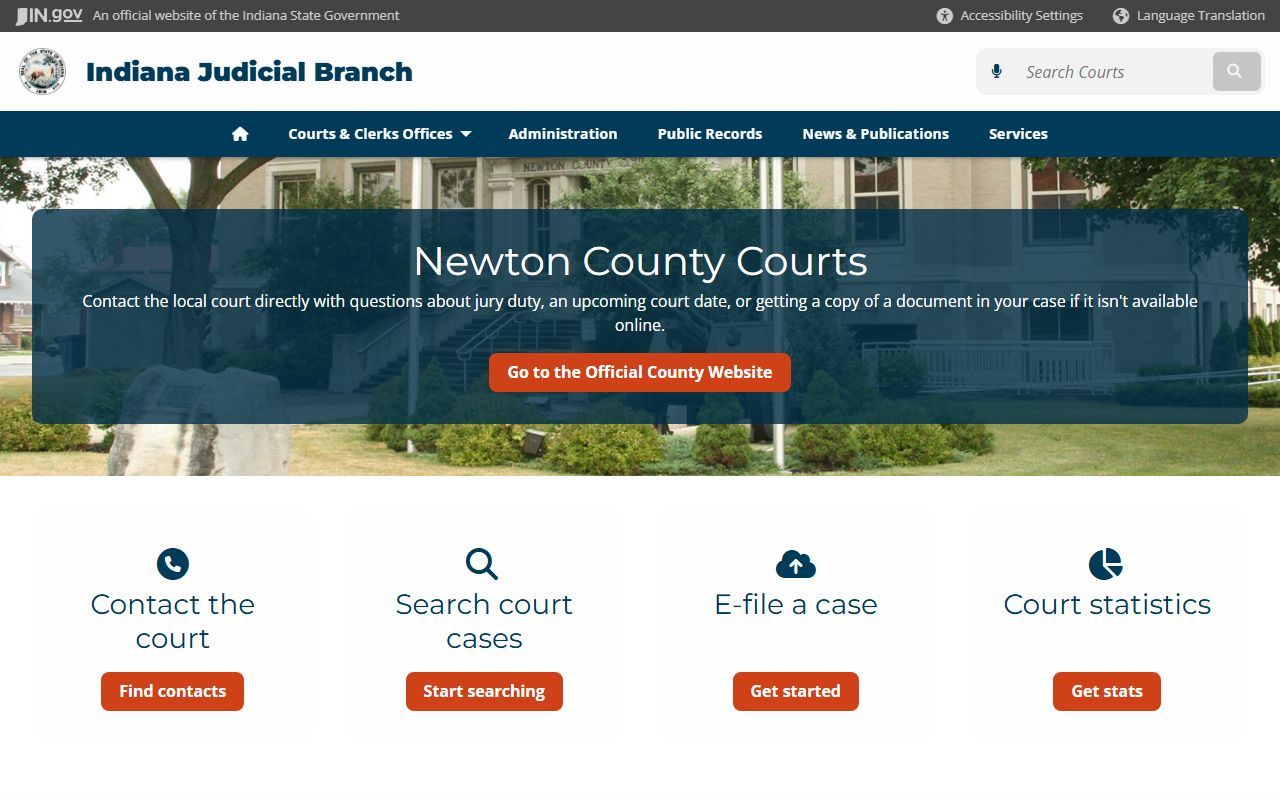 Newton County clerk office resource for divorce records